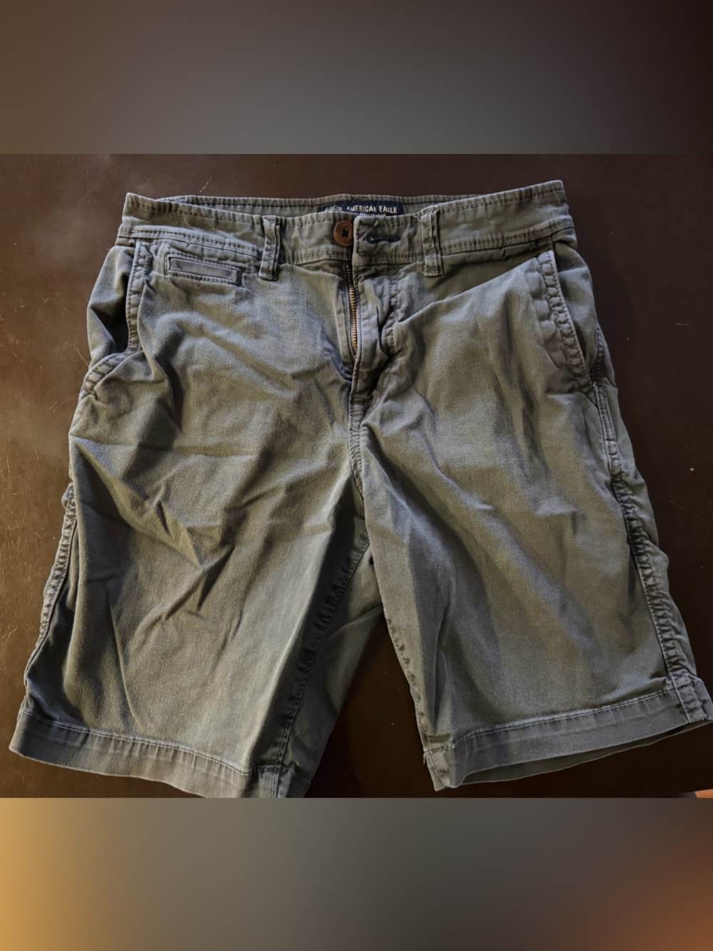 American Eagle Outfitters Men's Cargo Shorts - Slate Gray